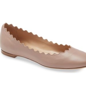 Chloe Lauren Scalloped Ballet Flat